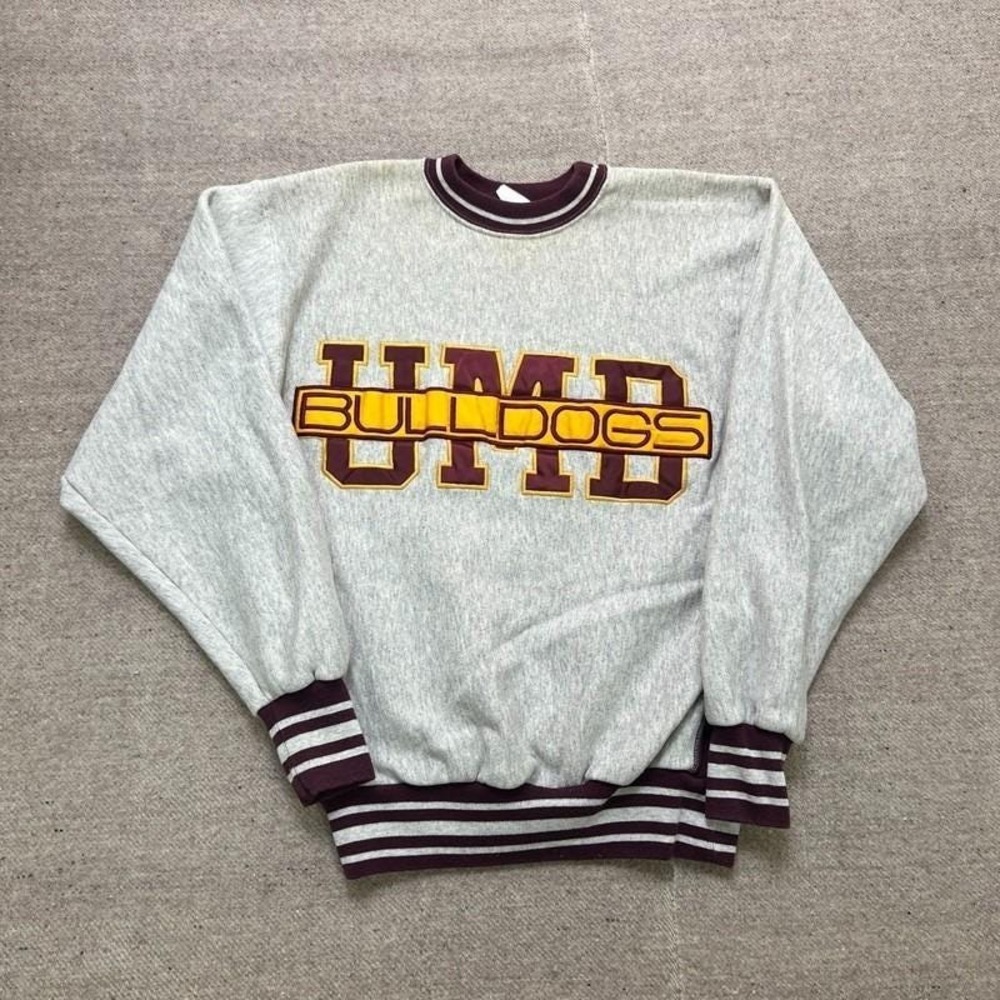Vintage University Of Minnesota Bulldogs Sweatshirt Men's Large Gray 1990s